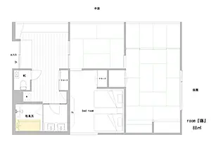 room floor plan - Fuji