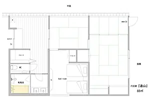 room floor plan - Toyama